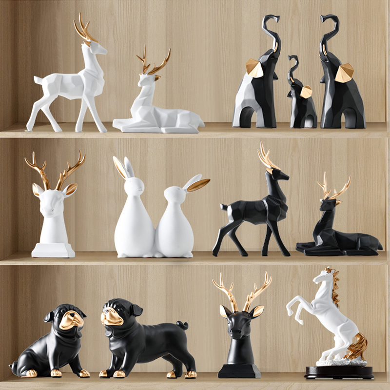 Animal iron handicraft ornaments living room entrance decoration